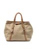 Prada White Convertible Jacquard Logo Tote One size - photo 1