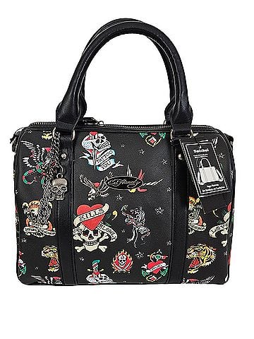 Ed Hardy Leather Satchel (view 1)