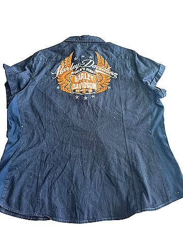 Harley Davidson Short Sleeve Button-Down Shirt (view 2)