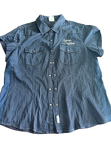 Harley Davidson Short Sleeve Button-Down Shirt (view 1)