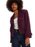 Free People 64% Polyester 34% Viscose 2% Elastane 100% Polyester 59% Viscose 41% Polyester Burgundy Blazer Size S - photo 1
