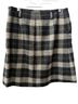 Eddie Bauer 90% Wool 10% Cashmere 100% Polyester Plaid Black Gray Green White Wool Skirt Size 4 - photo 2