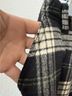Eddie Bauer 90% Wool 10% Cashmere 100% Polyester Plaid Black Gray Green White Wool Skirt Size 4 - photo 5