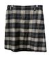 Eddie Bauer 90% Wool 10% Cashmere 100% Polyester Plaid Black Gray Green White Wool Skirt Size 4 - photo 1