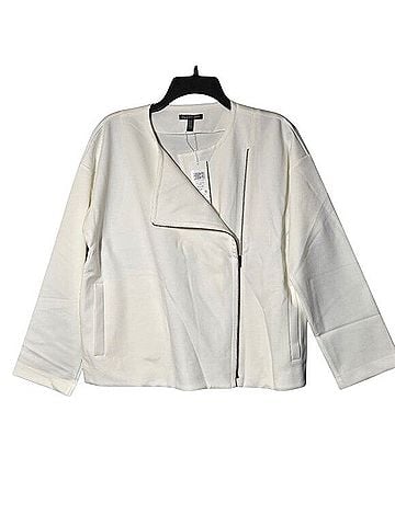 Eileen Fisher Minimalist Zip Moto Jacket Jacket (view 1)