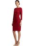 Chaps Solid Red Cocktail Dress Size 12 - photo 1