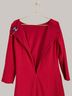 Chaps Solid Red Cocktail Dress Size 12 - photo 6