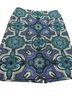 Talbots Floral Blue Teal Purple White Casual Skirt Size 6 - photo 1