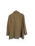 Giorgio Armani 100% Wool 50% Acetate 50% Cupro Tan Coat Size 14 - photo 2