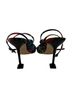 Nine West Floral Black Heels Size 9 1/2 - photo 2