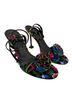 Nine West Floral Black Heels Size 9 1/2 - photo 5