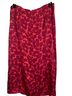 Gap 100% Rayon Floral Red Formal Skirt Size 14 - photo 2
