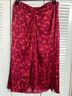 Gap 100% Rayon Floral Red Formal Skirt Size 14 - photo 4