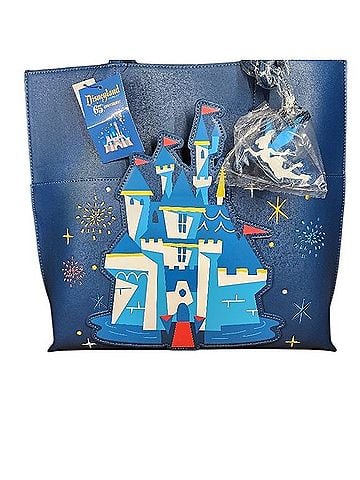 Loungefly 65th Anniversary Blue Castle Tote (view 1)