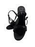 Nine West Black Silver Heels Size 9 1/2 - photo 3
