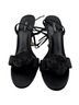 Nine West Black Silver Heels Size 9 1/2 - photo 1