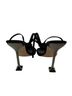 Nine West Black Silver Heels Size 9 1/2 - photo 2
