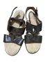 Softspots 100% Leather Floral Brown Sandals Size 6 1/2 - photo 1