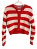 Zara Stripes Red White Cardigan Size S - photo 1
