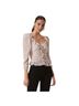 Astr Floral Multi Color Long Sleeve Blouse Size S - photo 1