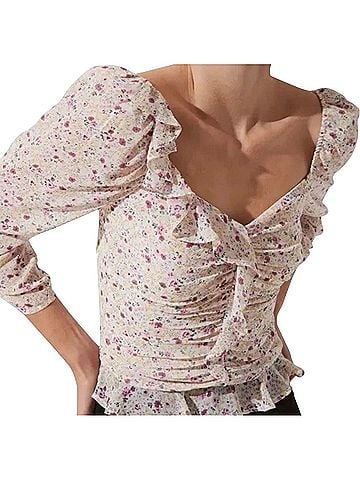 Astr Long Sleeve Blouse (view 2)