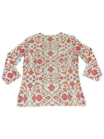 J. McLaughlin Corali Cyprus Sea Long Sleeve T-Shirt (view 2)