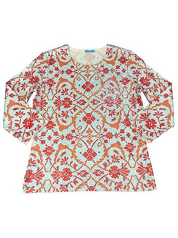 J. McLaughlin Corali Cyprus Sea Long Sleeve T-Shirt (view 1)