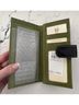 Tusk 100% Leather Black Green Leather Wallet One size - photo 4