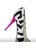 Giuseppe Zanotti Geometric 80s Inspired Retro Peep Toe Pumps Heels Heels - photo 4