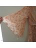 Indie Ella 100% Silk Pink Ivory Silk Blazer Size M - photo 3
