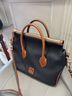 Dooney & Bourke Black Brown Leather Satchel One size - photo 3