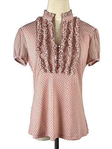 INC International Concepts Short Sleeve Blouse (view 1)