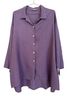 bryn WALKER 100% Linen Purple Button-Down Shirt Size S - photo 1