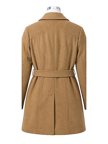 MICHAEL Michael Kors Camel Wool Coat (view 2)