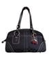 Coach Solid Jacquard Black Leather Shoulder Bag One size - photo 1