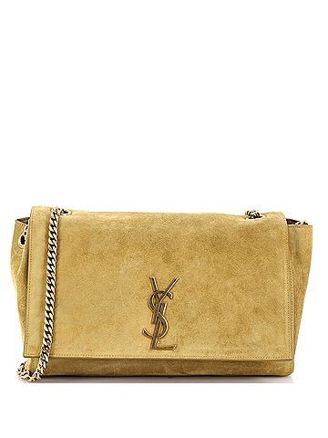 Saint Laurent Classic Monogram Reversible Shoulder Bag Suede and Leather Medium (view 1)