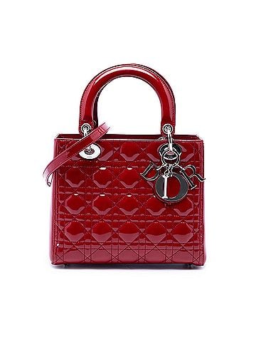 Dior Medium Patent Cannage Lady Dior (view 1)