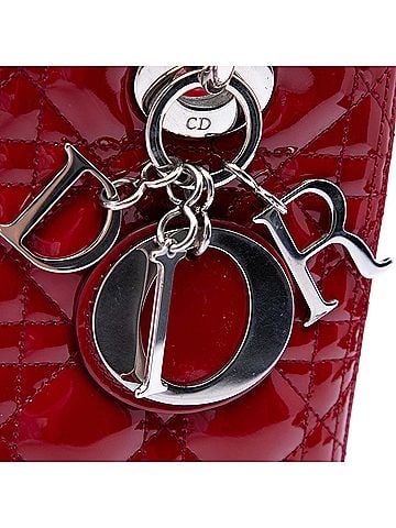 Dior Medium Patent Cannage Lady Dior (view 2)