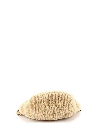 Chanel Coco Neige Half Moon Chain Hobo Quilted Shearling (view 2)
