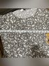 MSK Floral Gray White Long Sleeve T-Shirt Size M - photo 3