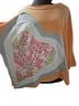 Easel 100% Cotton Floral Orange Pink T-Shirt Size M - photo 4