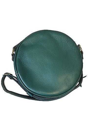 Portland Leather Goods Large Circle Crossbody Leather Crossbody Bag (view 2)