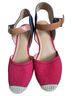 Tommy Hilfiger Red Blue Tan Wedges Size 7 - photo 2
