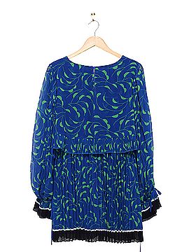 Self-Portrait Crescent Chiffon Printed Cape Dress Cocktail Dress (view 2)