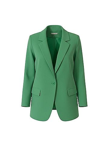 Alice + Olivia Denny Single Breasted Boyfriend, Garden Green Blazer (view 1)