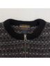 Woolrich 100% Wool Stripes Gray Red Wool Cardigan Size M - photo 4
