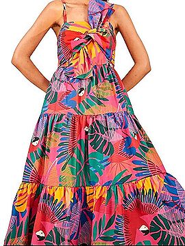 FARM Rio Macaw Bow Top Casual Dress (view 1)