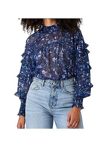 French Connection Anifrida Arica Long Sleeve Blouse (view 1)