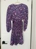 Maje Floral Purple Cocktail Dress Size XS - photo 3