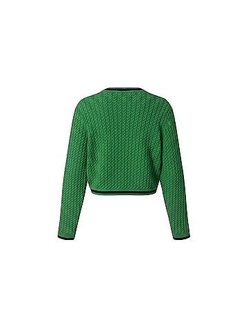 Alice + Olivia Jenae Cable Knit Jacket (view 2)